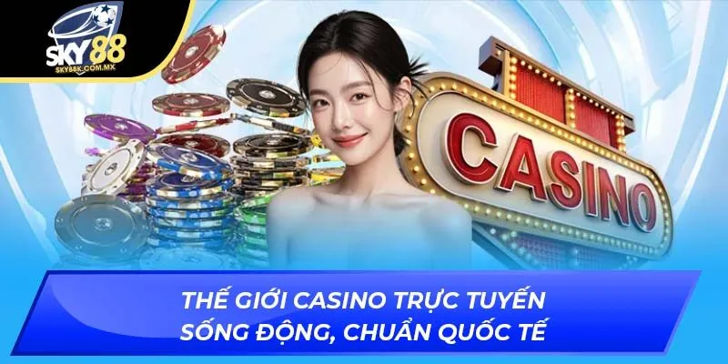 Thế giới casino SKY88 trực tuyến sống động, chuẩn quốc tế